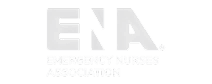 Logo for the Emergency Nurses Association, featuring the acronym ENA in large letters above the full organization name.